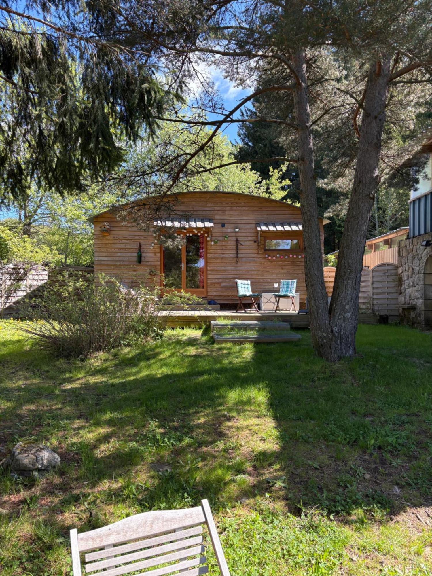 Chalet Grenouille Domaine De La Mamounette Champclause Bagian luar foto